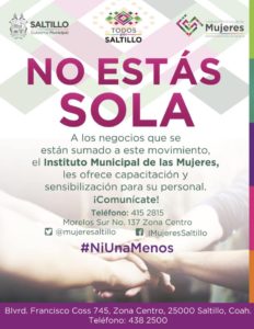 Lee más sobre el artículo Se suma Municipio a la campaña #NiUnaMenos