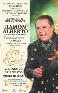 Lee más sobre el artículo Invita Municipio al concierto online en homenaje a Juan Gabriel
